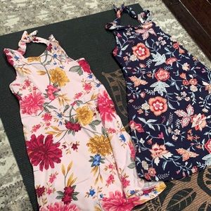 Old Navy floral cotton dresses sold as set